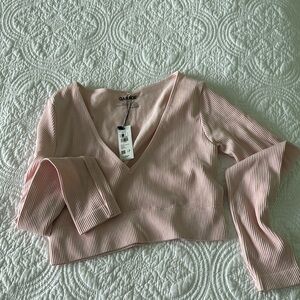 Garage NWT seamless long sleeve top